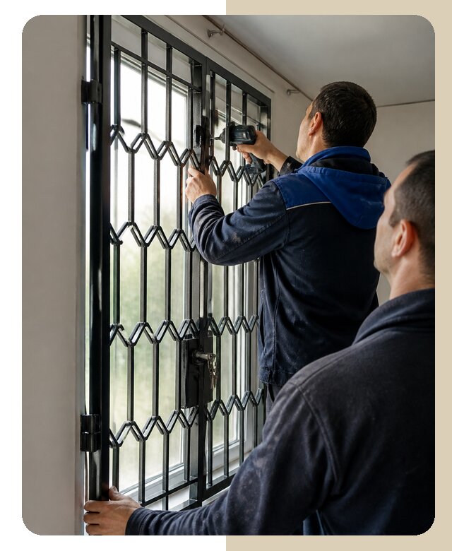 Установка распашных решеток в Рубцовске цена от 6573 р. | ДвериЛегко-Рбц